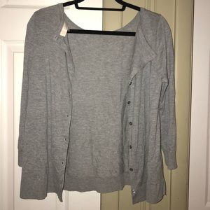 LOFT 3/4 Sleeve Button Down Cardigan